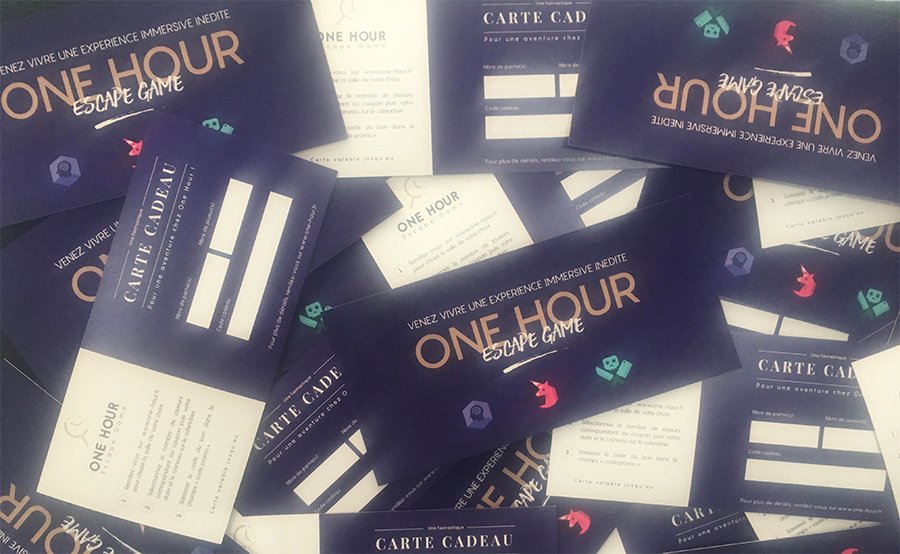 Bons cadeaux One Hour Escape Game entreprise